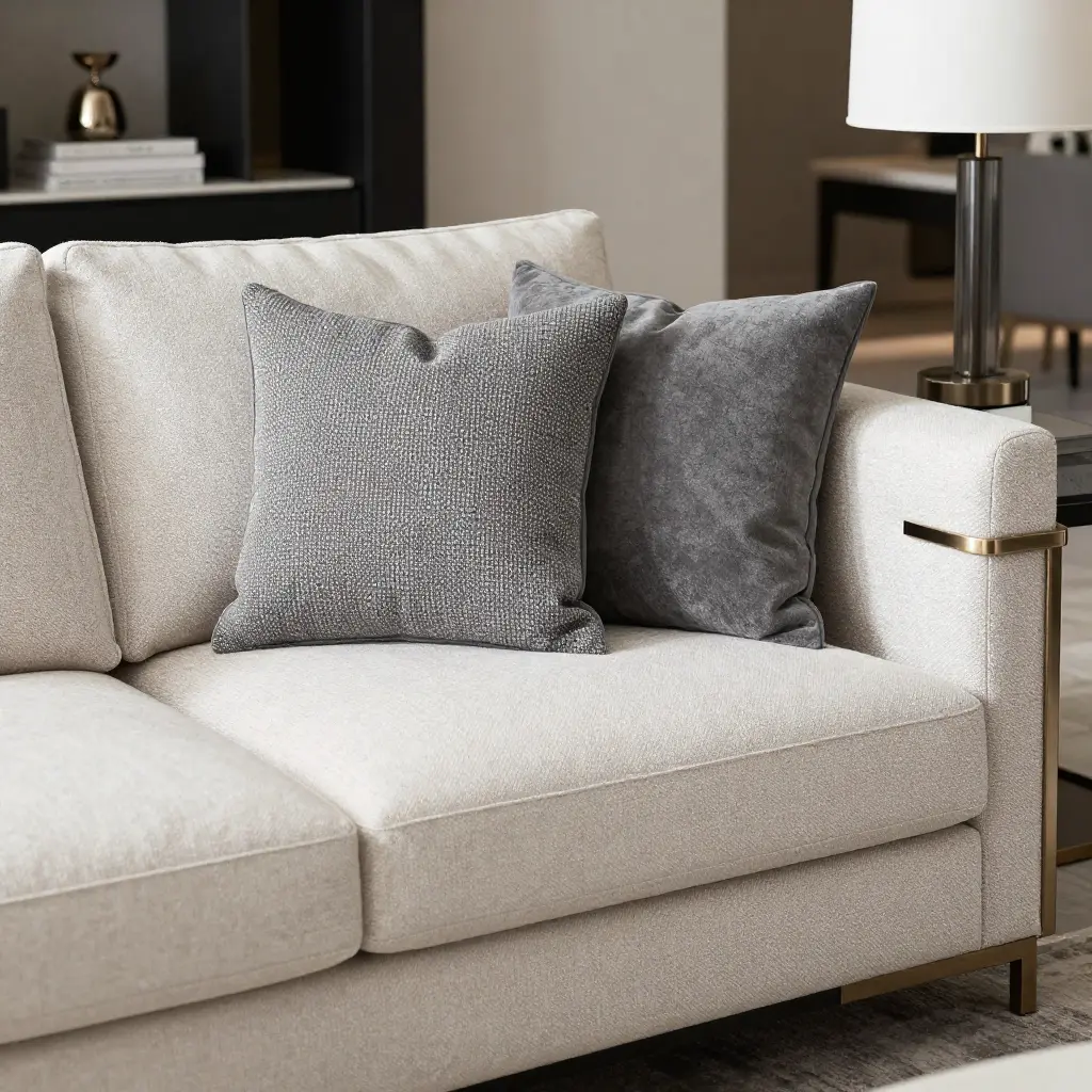 Elegant living room with contemporary decorating style